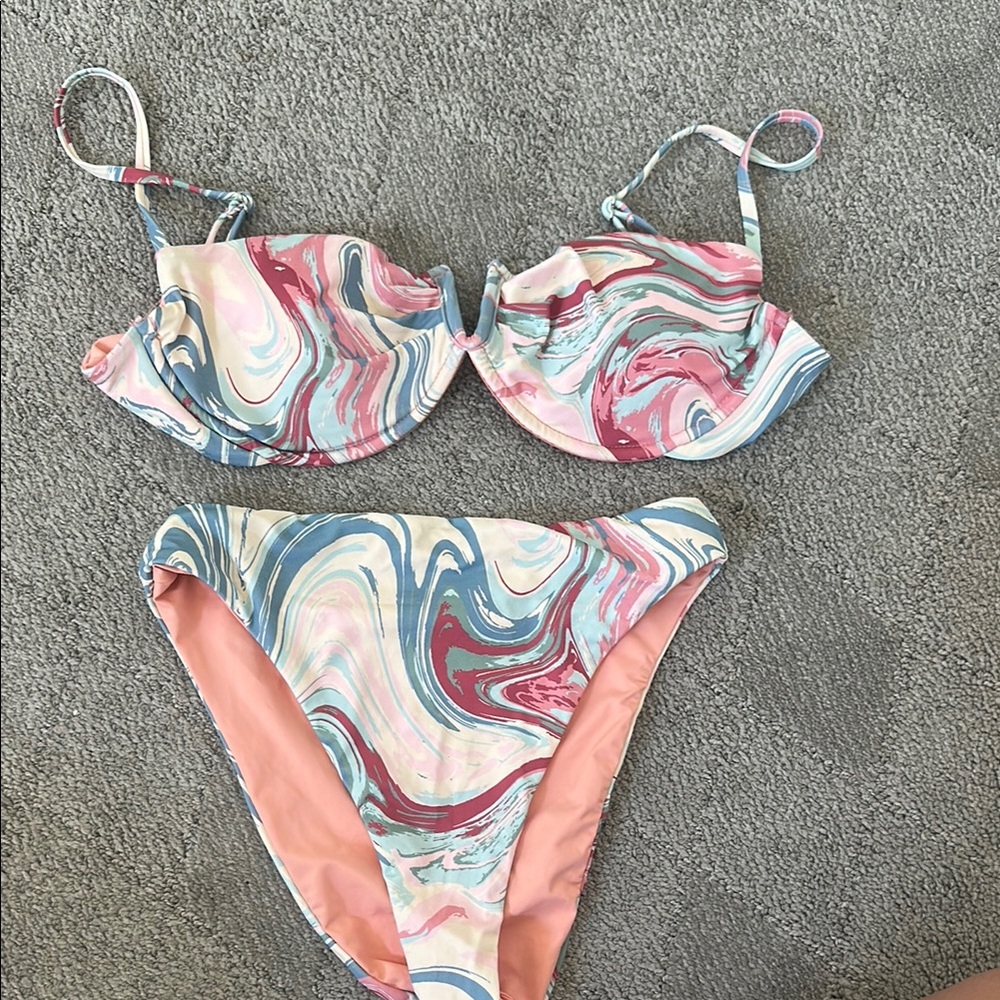 Dippin' Daisy's Pink and Blue Bikini